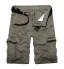 Mens Military Cargo Shorts Summer army green Cotton Shorts men Loose Multi-Pocket Shorts Homme Casual Bermuda Trousers 