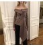 Plaid Blazer Tops Female Patchwork Slash Neck Long Sleeve Lace up Women Jacket Coat 2018 Autumn Fashion