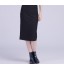 Office Lady High Waist Bow Detail Midi Skirts Sexy Middle Slit Back Pencil Skirt 2018 New Arrival All Matched OL Skirt