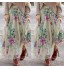 Waist Tulle Floral Chiffon Skirt Women Summer Elastic Waist Long Skirt Girl Princess Skirt Sun Fluffy Tutu Skirt Femme 