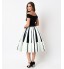 Women 3D Print Ball Gown Casual Colorful Skirt Piano