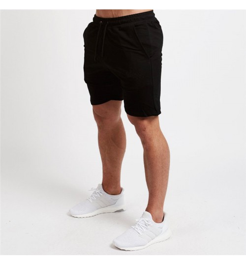 Mens cotton shorts Calf-Length gyms Fitness Bodybuilding Casual Joggers workout Brand sporting short pants Sweatpants Sportswear