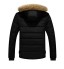 Men's Down Coat, Men Jacket Coat Outdoor Warm Winter Hoodies Thick Plus Faux Fur Hooded Coats Outwear