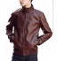 Men's Leisure PU Faux Leather Jacket Windbreaker Motor Jacket