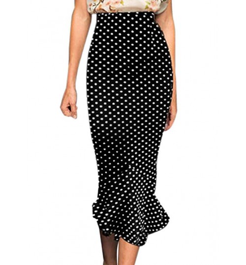 Women's Vintage High Waist Wear To Work Mermaid Pencil Skirt